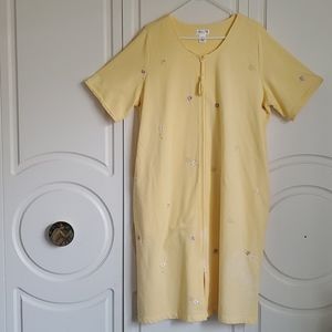 OLD "Tie Dye" Yellow Short Sleeve Robe